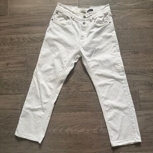 Please Denim Straight Leg Jeans - Size XS - White